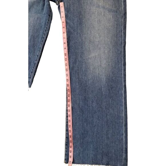 KUT from the Kloth High-Rise Fab AB Wide Leg Raw Hem in Milestone‎ sz 16 - Picture 7 of 9